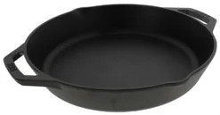 Lodge Bakpan Met 2 Grepen En Schenktuiten Ø 30 Cm Gietijzer Zwart