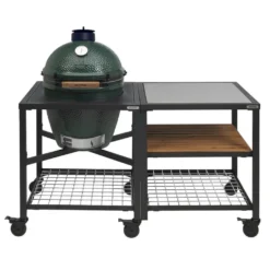 Big Green Egg Modular Outdoor Workspace Compleet Systeem SS-Wood-Grid Incl. Large Barbecue