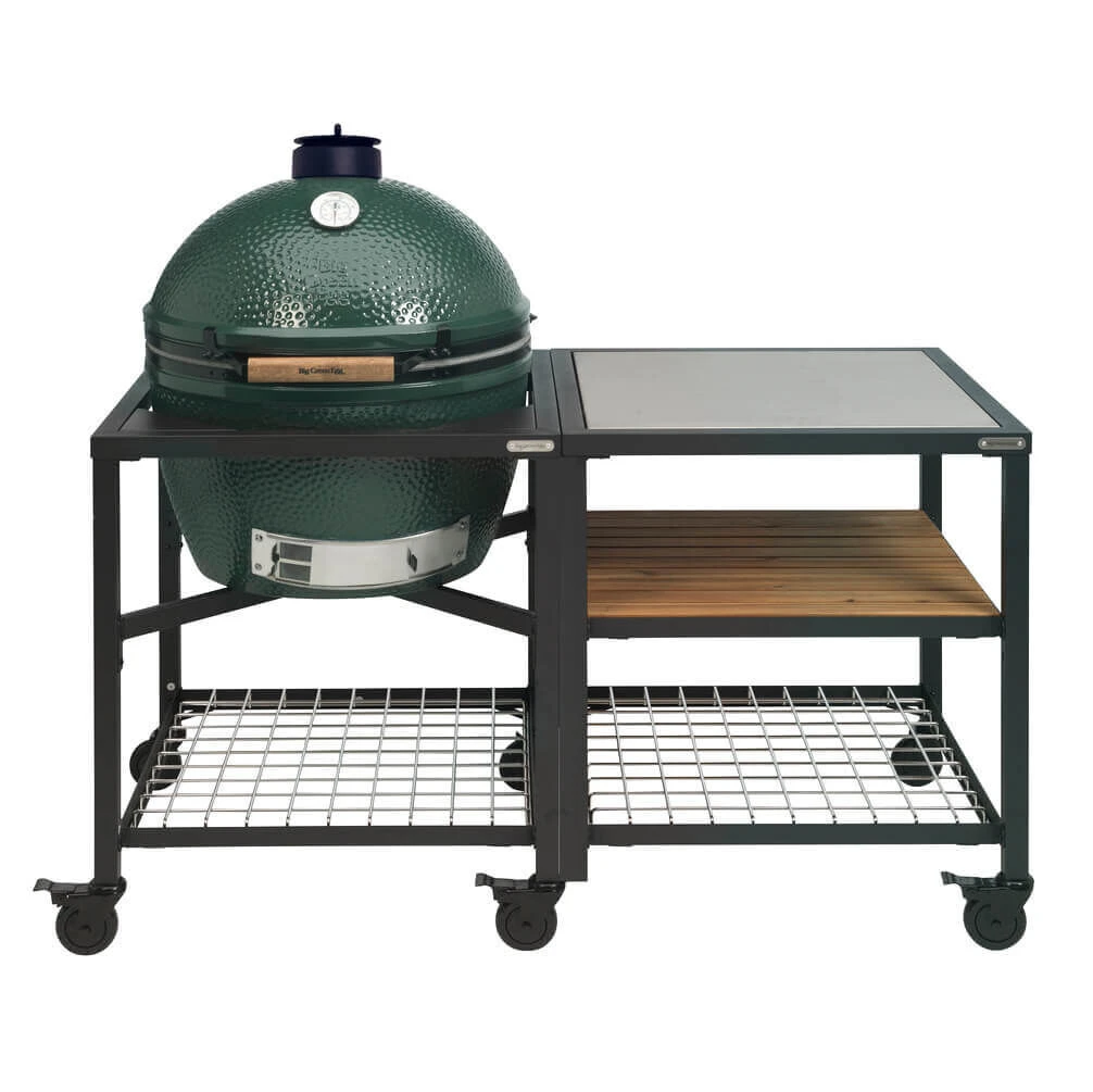 Big Green Egg Modular Outdoor Workspace Compleet Systeem SS-Wood-Grid Incl. Extra Large Barbecue