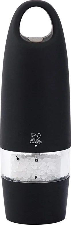 Peugeot Zest Elektrische Zoutmolen 17 Cm Zwart