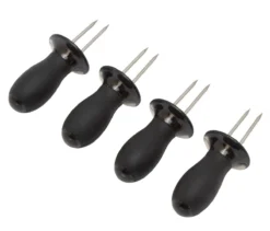 Küchenprofi Maiskolfhouders 7,5 Cm Kunststof Zwart 4 Stuks