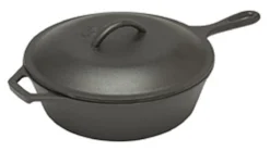 Lodge Logic Skillet Koekenpan Met Deksel ø 27 Cm Gietijzer Zwart