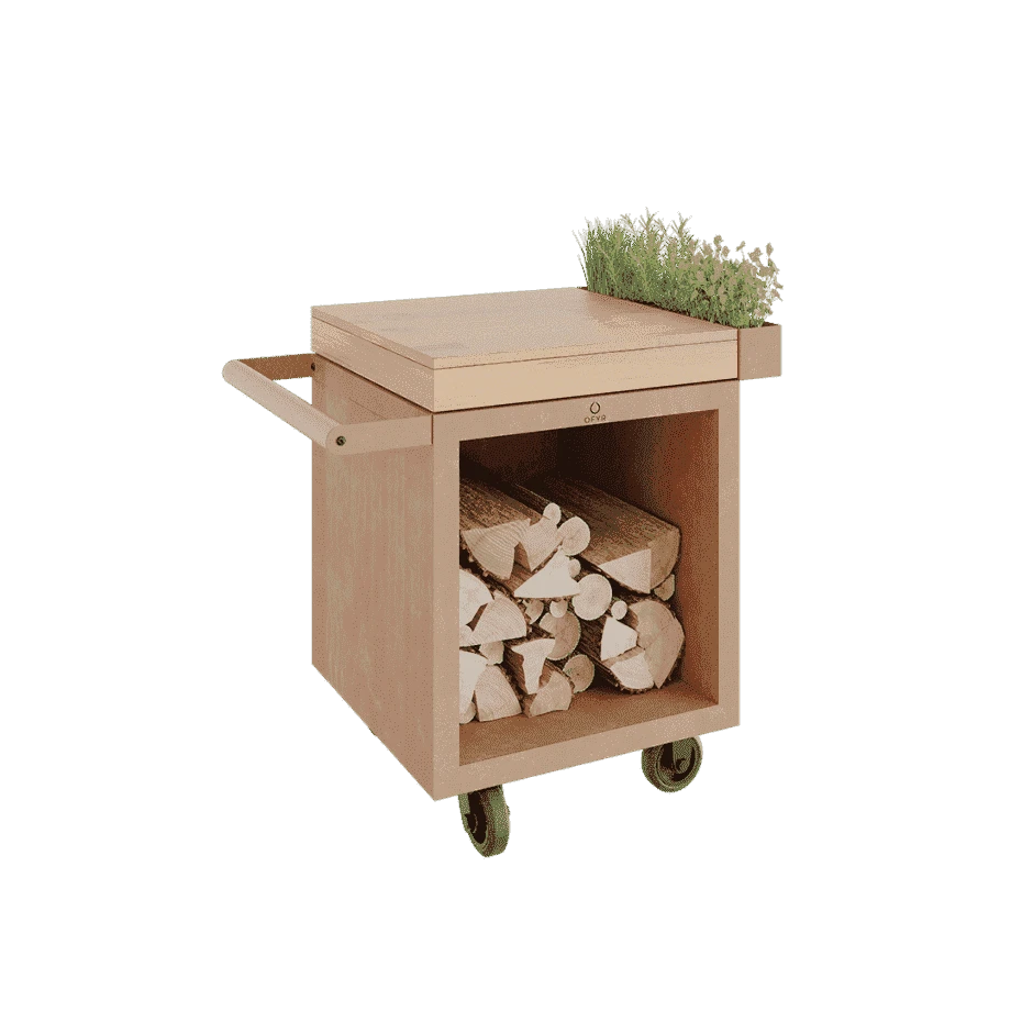 OFYR Mise En Place Table Corten 65 PRO Teakhout