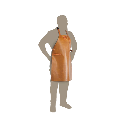 OFYR Leren Schort Congacbruin